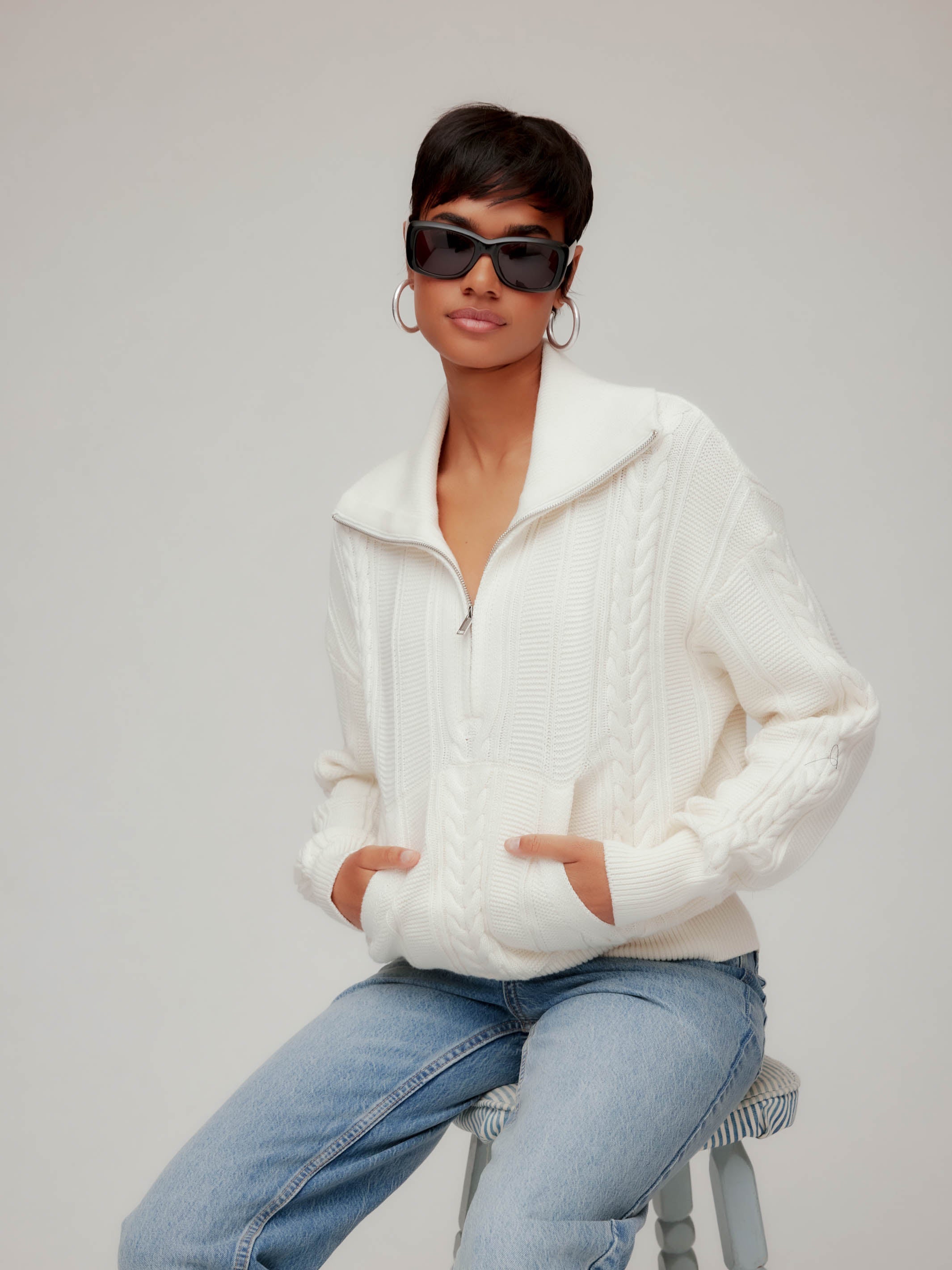 Karin Half Zip Sweater