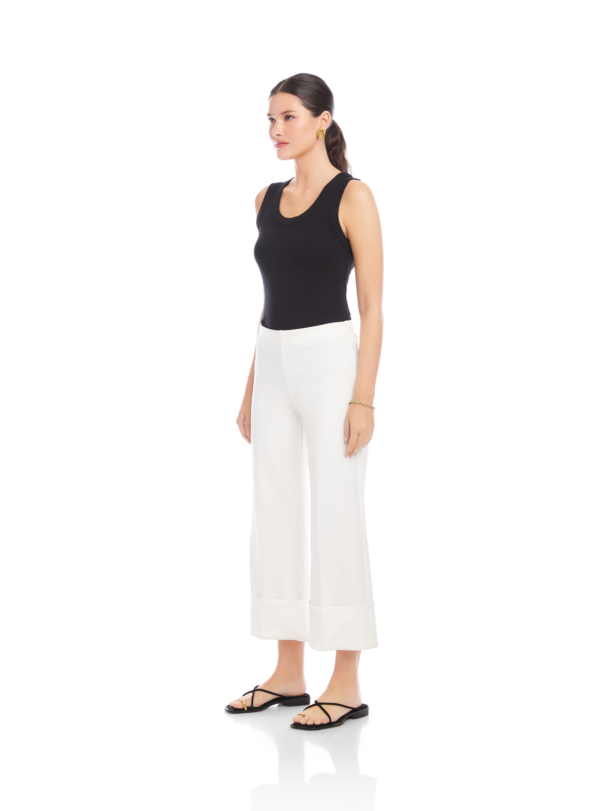 Regina Cuff Cropped Pants