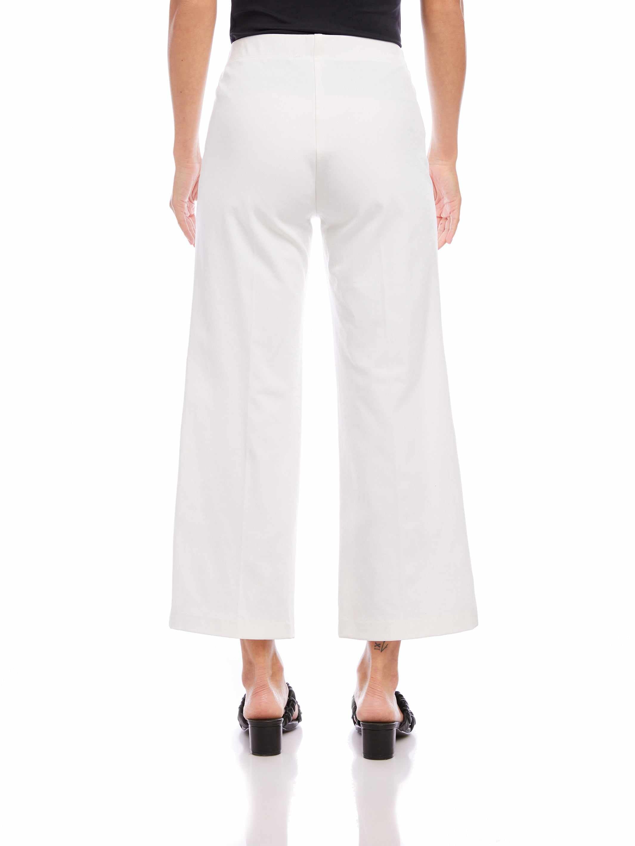 Wide-Leg Cropped Pants