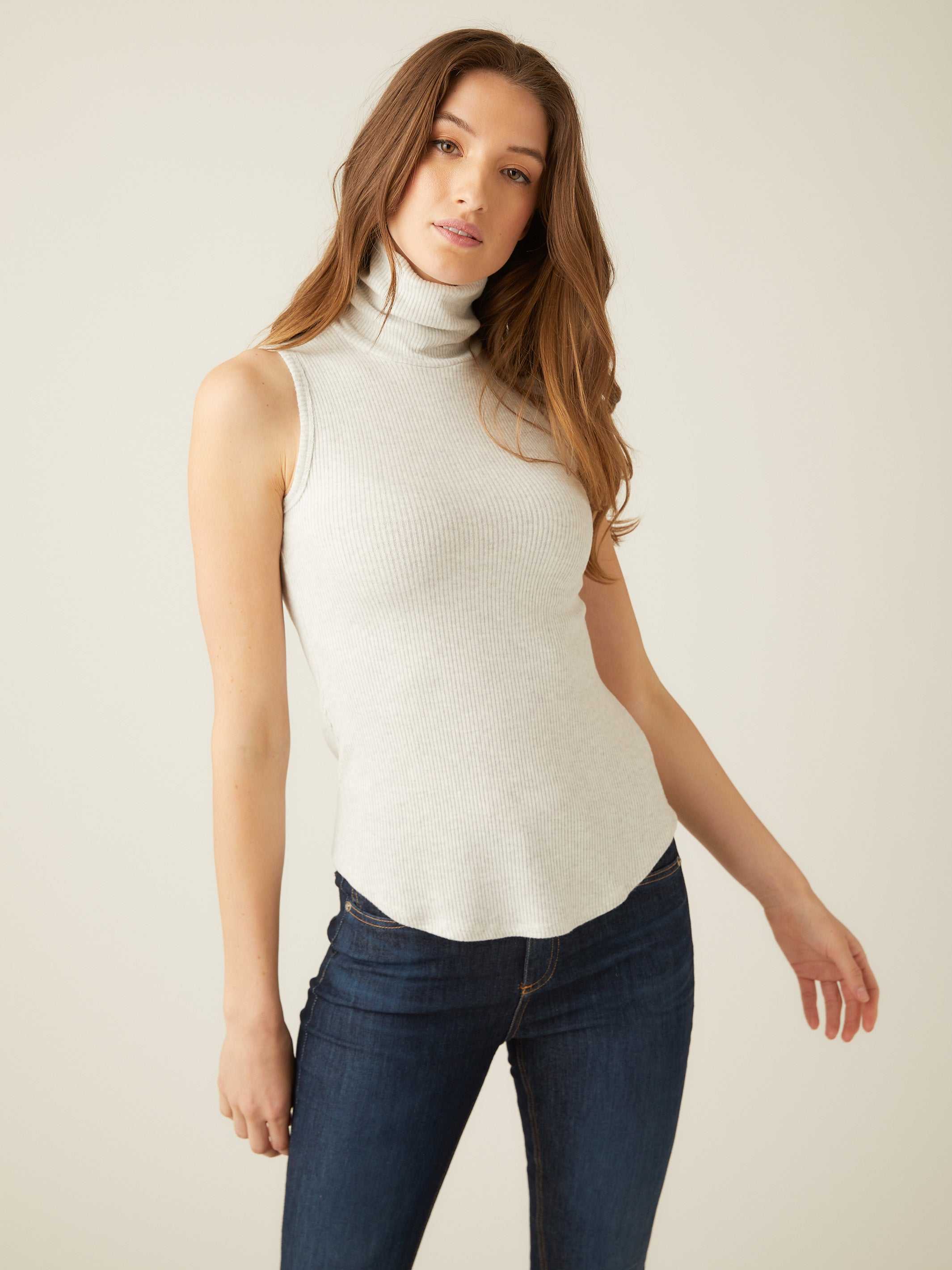 Sleeveless Turtleneck