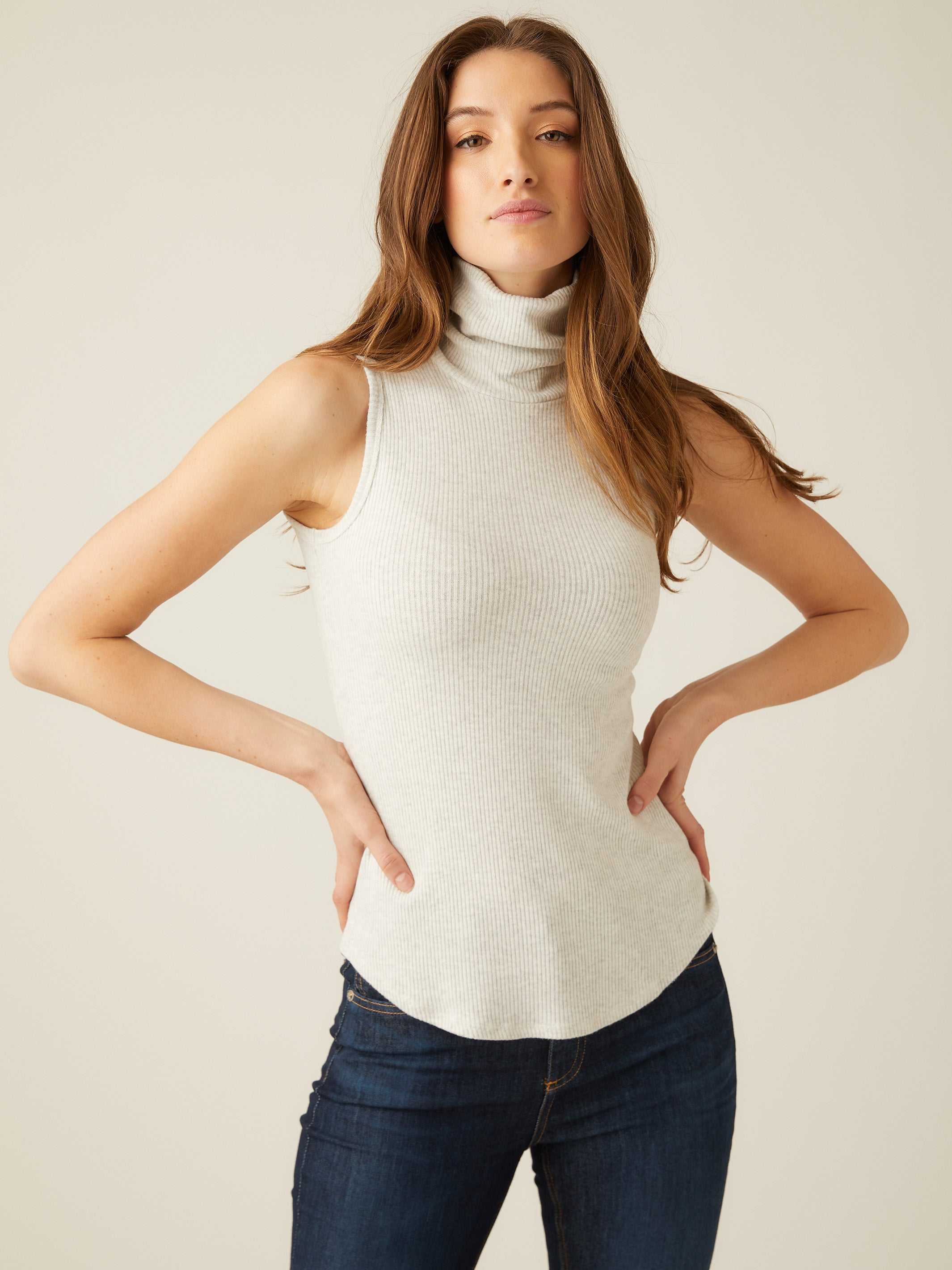 Sleeveless Turtleneck